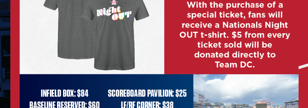 Pride Night OUT: Washington Nationals - Capital Pride Alliance
